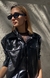 CHAQUETA "DELFI" CHAROL NEGRO - comprar online