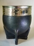 Mate Imperial de Cuero Negro y alpaca - comprar online