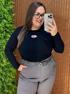 CROPED CANELADO MARIAH PRETO - comprar online