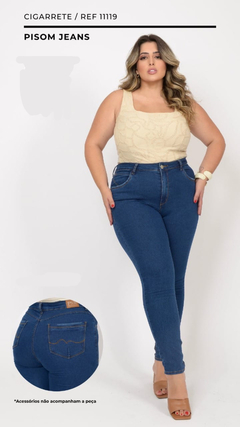 CALÇA JEANS CIGARRETE PLUS - comprar online