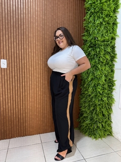 CALÇA CREPE COM LISTRA LATERAL - comprar online