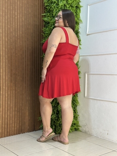 VESTIDO VISCOLYCRA REGATA SOLTINHO VERMELHO - comprar online