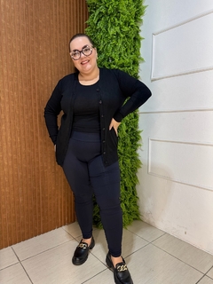 CARDIGAN MODAL PLUSSIZE PRETO na internet