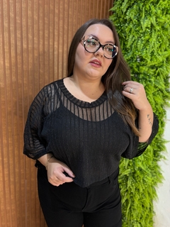 CROPED AMPLO DE TULE COM BRILHOS - comprar online