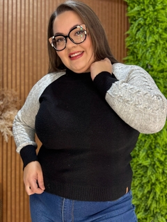 TRICÔ ANDREIA PRETO/CINZA - comprar online