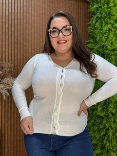 CARDIGAN MODAL BRANCO - comprar online