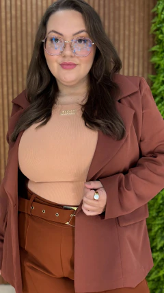 BLAZER ALFAITARIA MARROM - comprar online