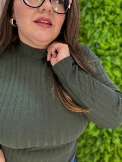 CROPED CANELADO GOLINHA VERDE MILITAR - comprar online