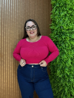 TRICÔ CROPED CATIA PINK na internet