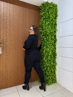 CONJUNTO RIBANA CALÇA CROPED PRETO na internet