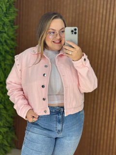 JAQUETA OVERSIZE ROSINHA TAXINHAS FORUSE