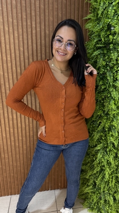 CARDIGAN MODAL TELHA - comprar online
