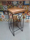 Banqueta X GARAPEIRA- 70x34 Cm - BANQX7034PTOGAR