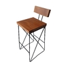 BANQUETA X COM ENCOSTO GARAPEIRA 70X34X34CM - BANQXENC703434GAR