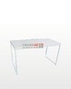 Mesa 120x79cm - Branco + branco - M12079BCOBCO