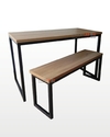 Mesa 120x79 - PRETO + CARVALHO HANNOVER - M12079PTOCAR