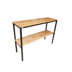 Aparador com Prateleira 140x50x100cm Preto + Teca - AP14045100PTOTEC - MadeLAB Móveis | Móveis Industriais | Móveis sob-medida | Mesas | Estantes