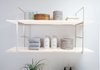 Prateleira Estante Escada - 60x80x24CM - Branco Branco - PT608024BCOBCO2S2PT