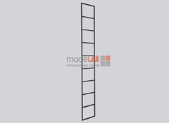 Prateleira Estante Escada - 190x125x40CM - Preto Teca - PTESC19012540PTOTC3S5PT - loja online