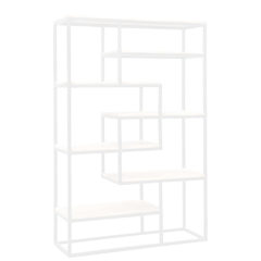 Estante Cruzada 180x120x30cm Branco + Branco - ESTCRU18012030BCOBCO