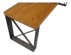 Banco de jardim Pé De Ferro X Pinus - 150x40 Cm- BX1504045PI na internet
