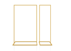 Kit 3 Araras Dourada 2 UNI 170X100X60 + 1 UNI 170X50X60 - K3A2100150DOU