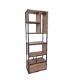 Estante Nicho Gaveta 210x70x35cm Preto + Carvalho Hannover - ESTNG2107035PTOCAR