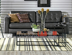 Mesa de centro - 110x60x30cm Preto + Carvalho Hannover - MC1106030PTOCAR - MadeLAB Móveis | Móveis Industriais | Móveis sob-medida | Mesas | Estantes