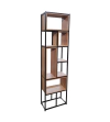Estante Nicho 220x60x30cm Preto Carvalho Hannover - EST2206030PTOCAR
