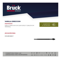 Varilla Direcc Civic 1.7 01-05 Bieleta S/termin