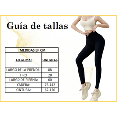 Leggin Deporte Lycra Mallas Anti-celuliti Levantapompa Gym Negro