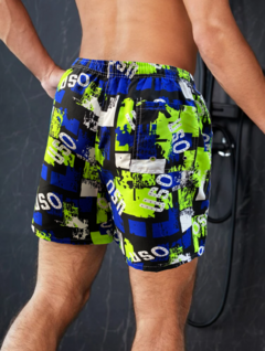Shorts Hombre Verano Short Playa Traje Baño Con Forro Malla (D23)