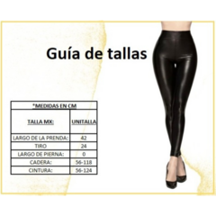 Leggins Cuero Gruesos Afelpados Malla Vinipiel Legins Mallon