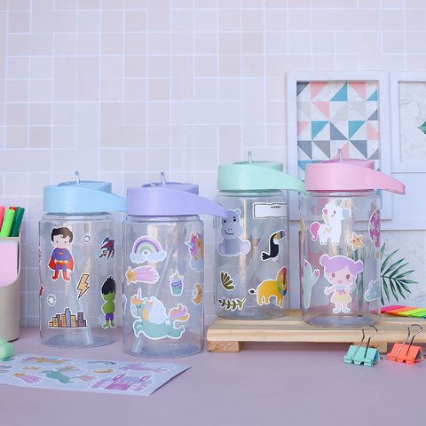 BOTELLA PICO MINI CON STICKERS - comprar online