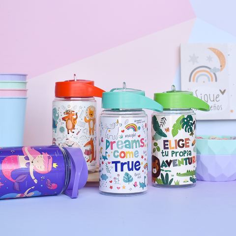 BOTELLA MINI CON PICO INFANTIL | SURTIDOS