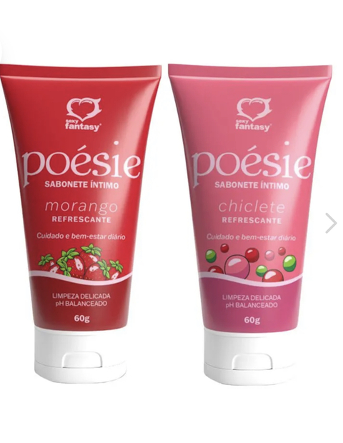 Sabonete Íntimo Poésie Morango 60g - - comprar online