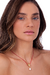 Colar Flor Amor - Coleção Flor e Ser Amor - Pérola Barroca, Vermelho - comprar online