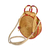 Bolsa Durvalina - Coleção Oásis Dourado - Feldspato Vermelho, Capim Dourado e Fio Vermelho