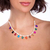 Colar Balloon Gems - Coleção Viva Essa Festa - Ágata Cinza e Roxa, Obsidiana Preta, Feldspato Vermelho, Ágata Verde, Haulita Turquesa, Laranja e Pink - comprar online