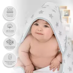 TOALHA DE BANHO SOFT COM CAPUZ COELHINHO - Guili Guili