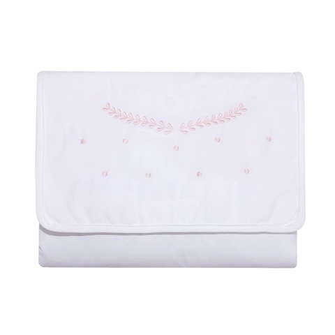 TROCADOR PORTA FRALDAS MAMI CLÁSSICOS ROSA 200 FIOS