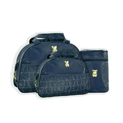 CONJUNTO DE BOLSAS URSO 4 PEÇAS MARINHO