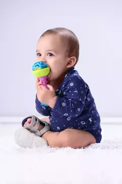 CHOCALHO HALTER AZUL/ LARANJA PIMPOLHO - Guili Guili