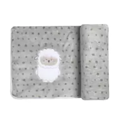 COBERTOR BORDADO DE MICROFIBRA PAPI FRIENDS OVELHA GIL na internet