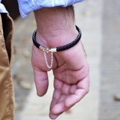 Pulsera Gonza Trenzada con Cierre ancla, con cadena de seguridad en internet