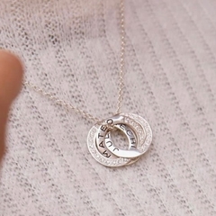 Dije Arandela Rusa Doble con Zirconias CHICAS - comprar online