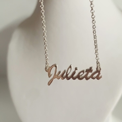 Collar 1 Nombre Calado en Plata 925 (leer descripción importante