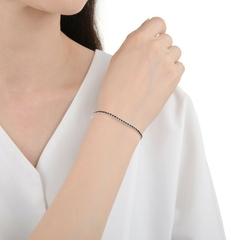 Pulsera tennis celeste 2mm - tienda online