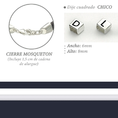 Pulsera Cuero Trenzado Plano con dije grabado - comprar online