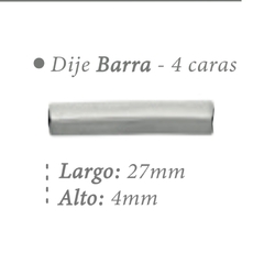 Pulsera cuero Vacuno con dije barra - comprar online